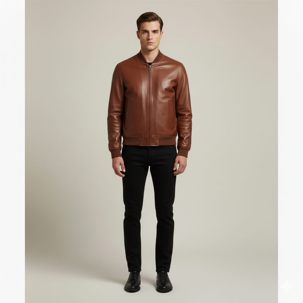 Adriaan | Elegant Leather Jacket