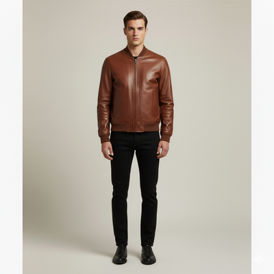 Adriaan | Elegant Leather Jacket