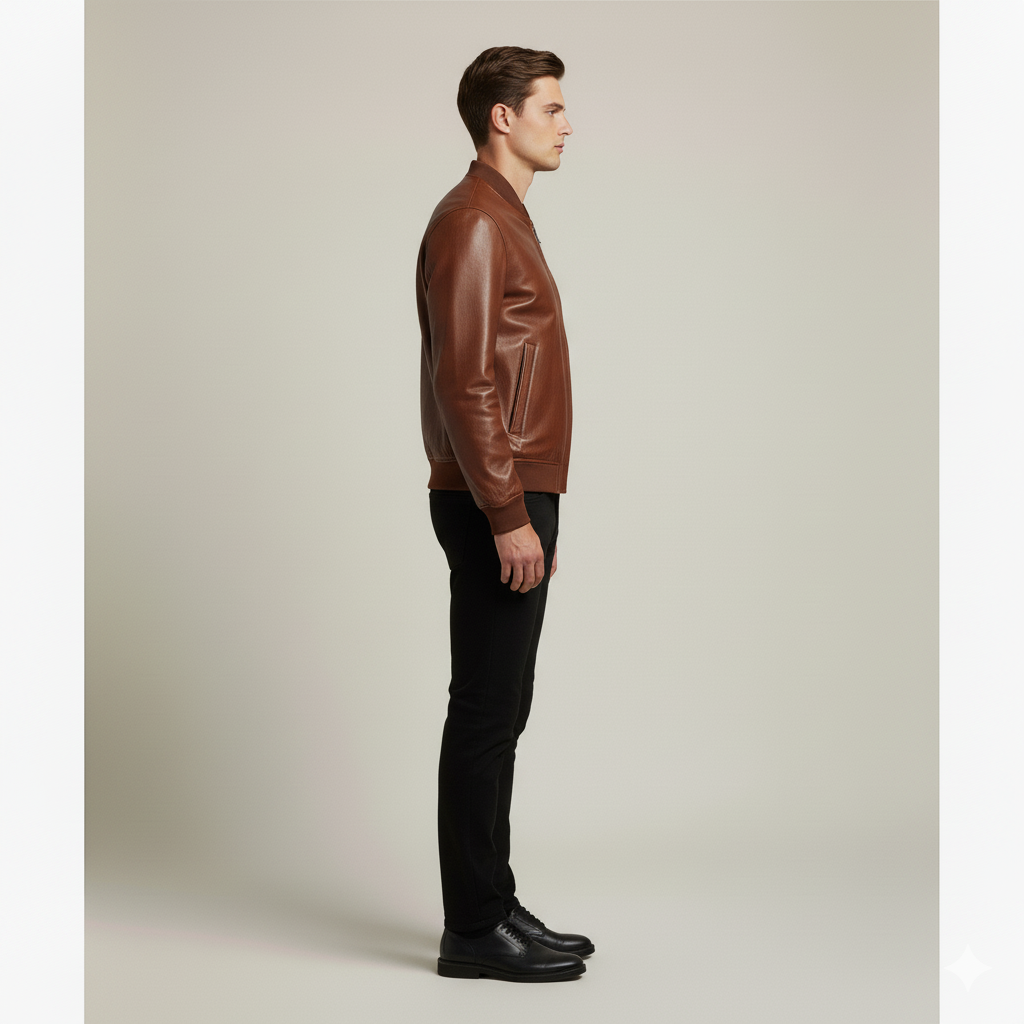 Adriaan | Elegant Leather Jacket