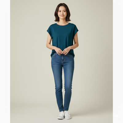 Sabine | Timeless Elegance Short Sleeve Blouse