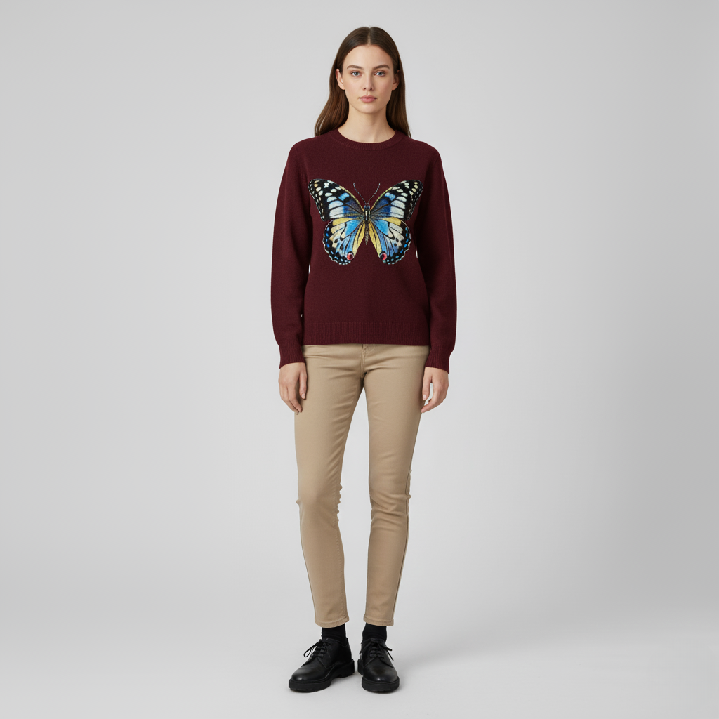 Holly | Stylish and Comfortable Butterfly Sweater