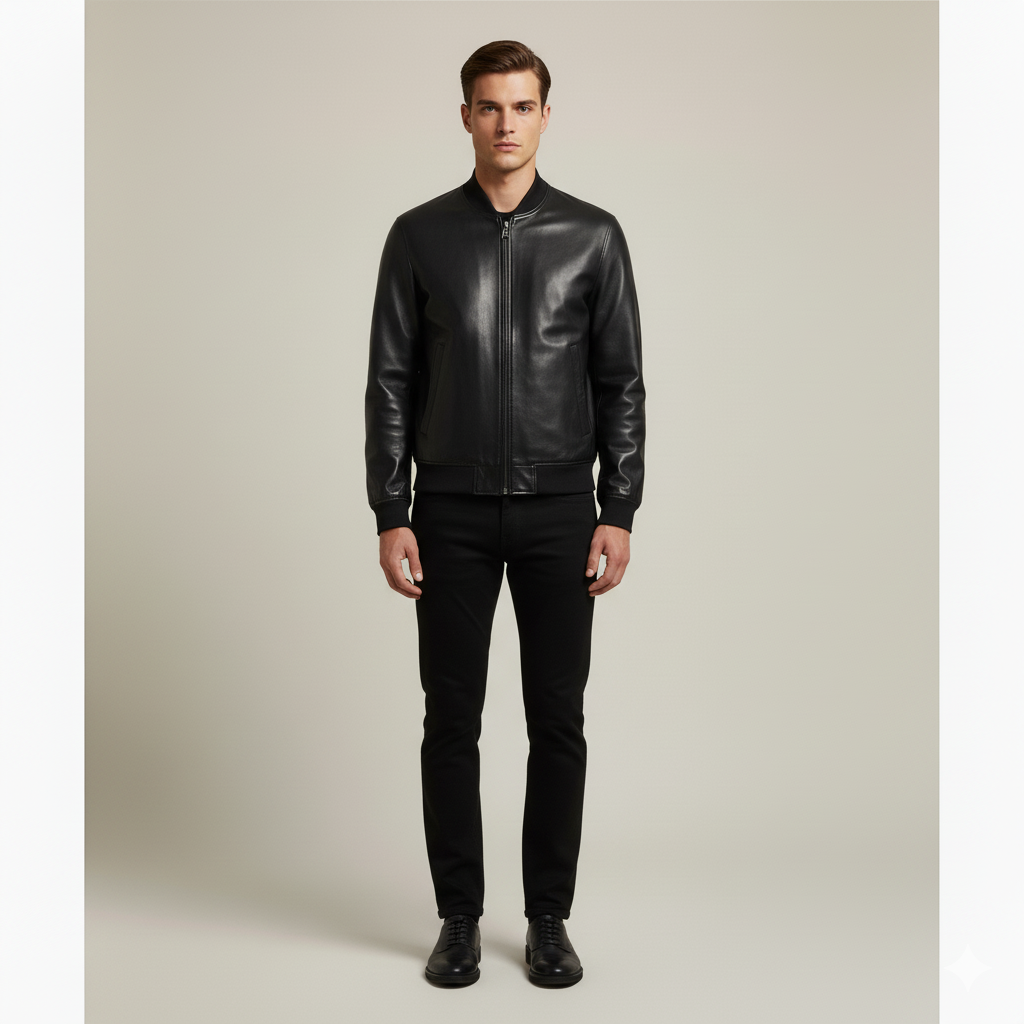 Adriaan | Elegant Leather Jacket