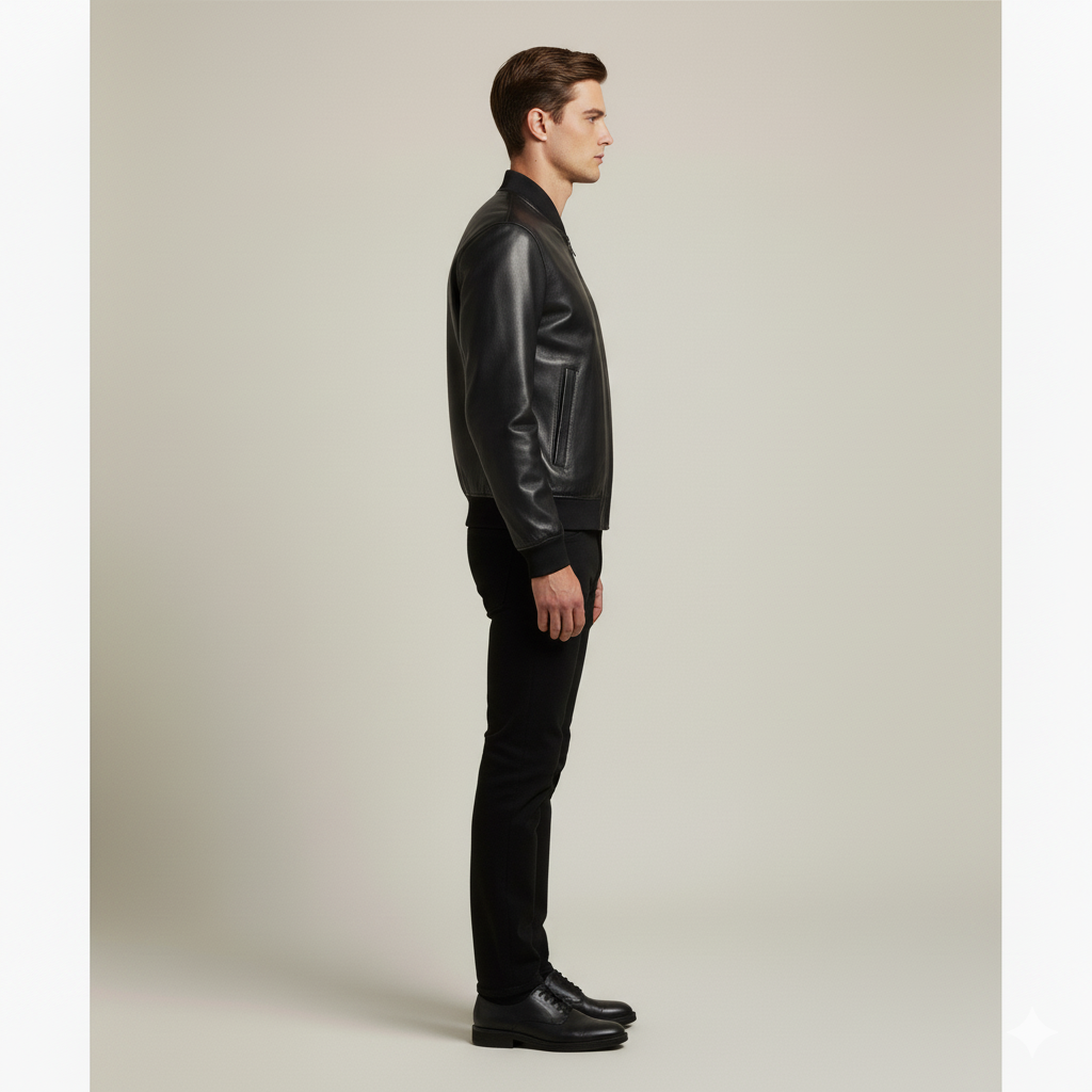 Adriaan | Elegant Leather Jacket
