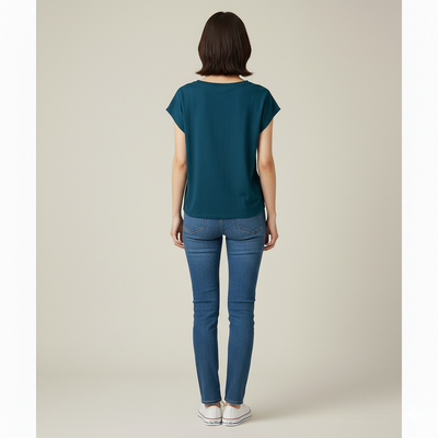 Sabine | Timeless Elegance Short Sleeve Blouse